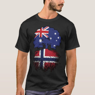 Norway Norwegian Australian Australia Tree Roots T-Shirt