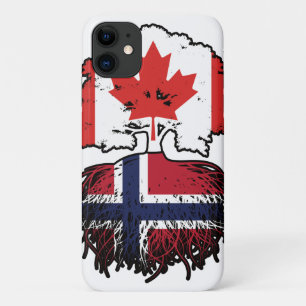 Norway Norwegian Canadian Canada Tree Roots Flag Case-Mate iPhone Case