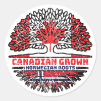 Norway Norwegian Canadian Canada Tree Roots Flag