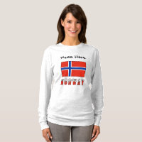 Norway Norwegian Flag Black Personalisation