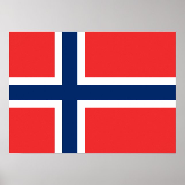 Norway - Norwegian Flag Poster (Front)