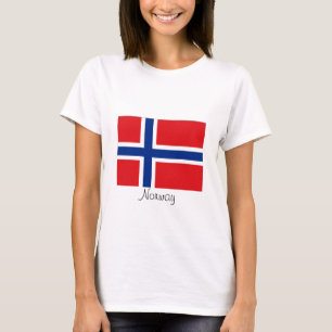 Norway norwegian flag tshirt