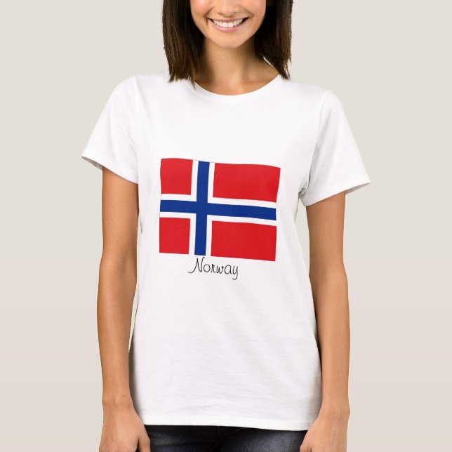 Norway norwegian flag tshirt (Front)