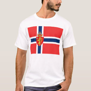 Norway, Norwegian flag, with coat of arms T-Shirt