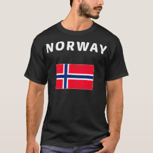 Norway Norwegian Travel Flag Gift Aussie T-Shirt