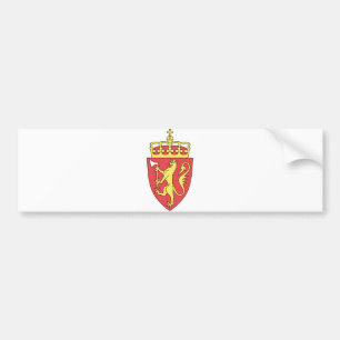 Norway Official Coat Of Arms Heraldry Symbol Bumper Sticker