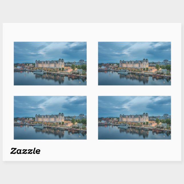 Norway Oslo Rectangular Sticker (Sheet)