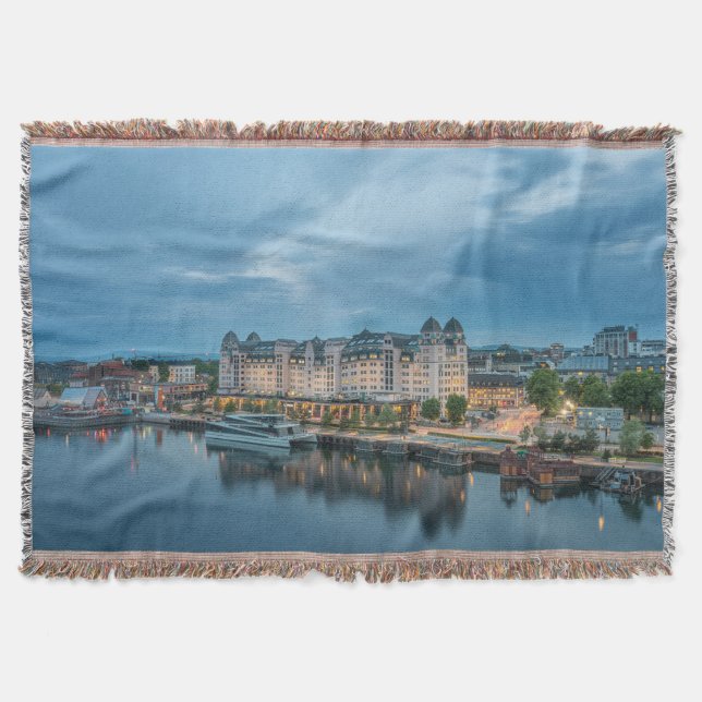 Norway Oslo Throw Blanket (Front)