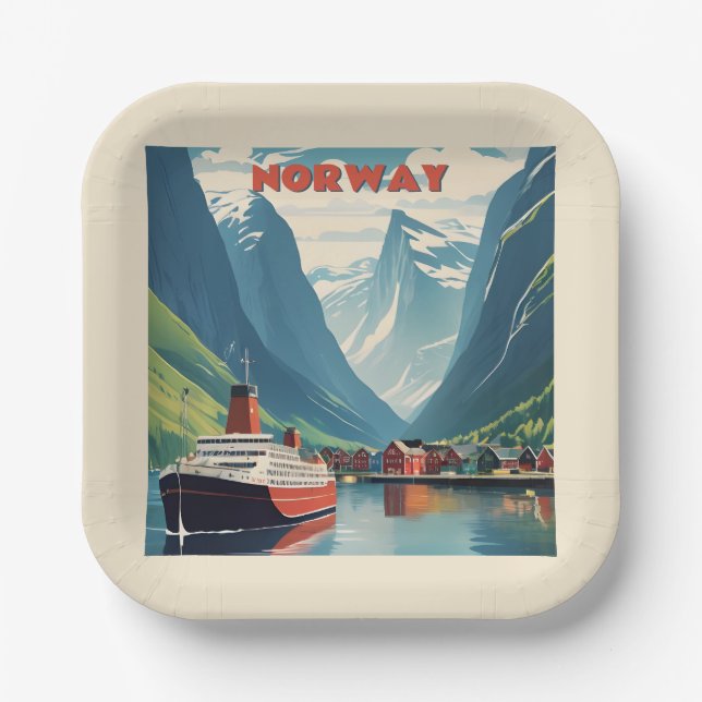 Norway Paper Plate (Front)