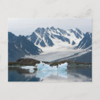 Norway, Receding Glacier and iceberg
