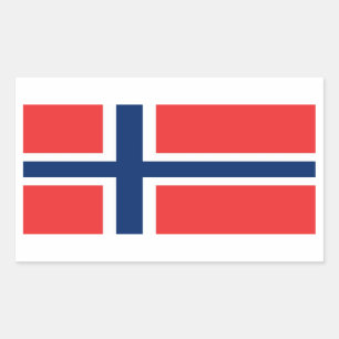 NORWAY RECTANGULAR STICKER