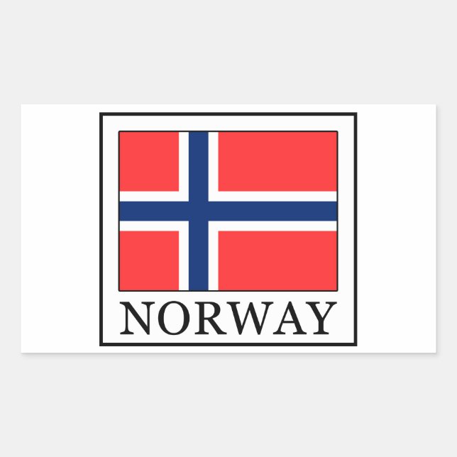 Norway Rectangular Sticker (Front)