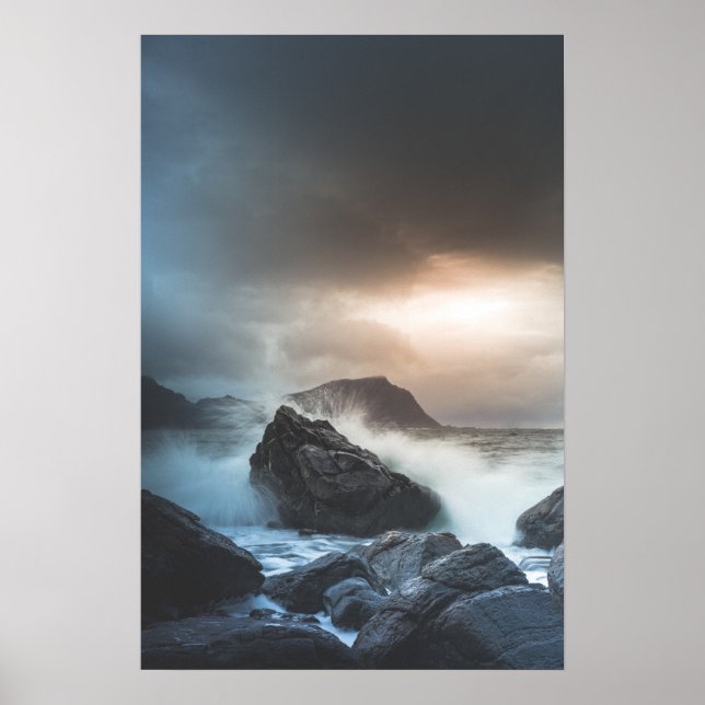 Norway Seascape Photograph Poster (Front)