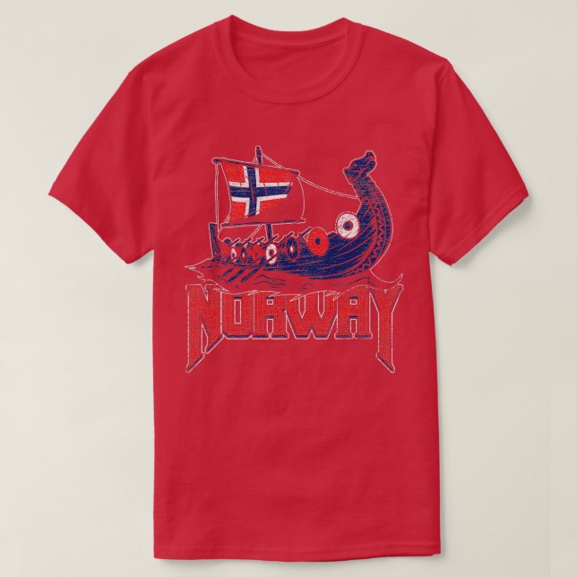 norway ship grunge T-Shirt (Design Front)