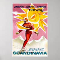 Norway ski poster
