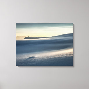 Norway Snow Landscape Photo Canvas Print