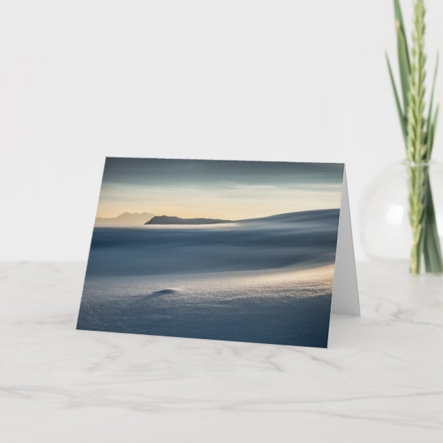 Norway Snow Landscape Photo Card (Front)
