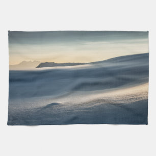 Norway Snow Landscape Photo Tea Towel