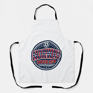 Norway Soccer 2026 Soccer Bold Country Typography Apron