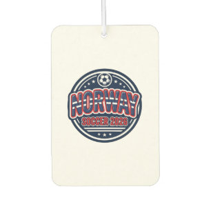 Norway Soccer 2026 Soccer Bold Country Typography Car Air Freshener