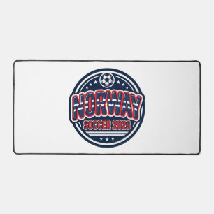 Norway Soccer 2026 Soccer Bold Country Typography Desk Mat