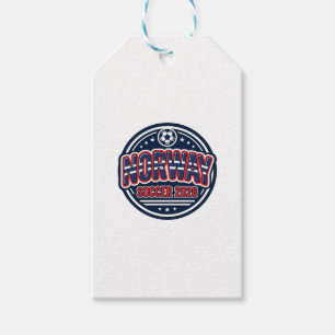 Norway Soccer 2026 Soccer Bold Country Typography  Gift Tags