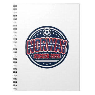 Norway Soccer 2026 Soccer Bold Country Typography Notebook