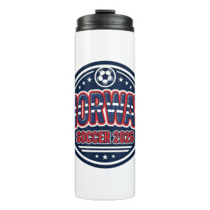 Norway Soccer 2026 Soccer Bold Country Typography Thermal Tumbler