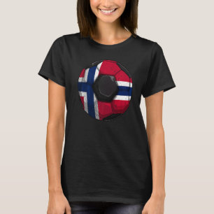 Norway Soccer Norway Flag Norwegian Boys Mens Kids T-Shirt