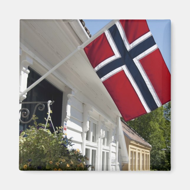 Norway, Stavanger. Historic downtown views. Magnet (Front)