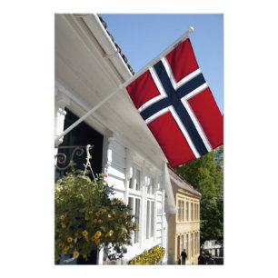 Norway, Stavanger. Historic downtown views. Photo Print