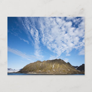 Norway, Svalbard, Clouds above steep cliffs Postcard