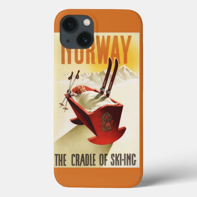 Norway - The Cradle of Skiing Case-Mate iPhone Case (Back)