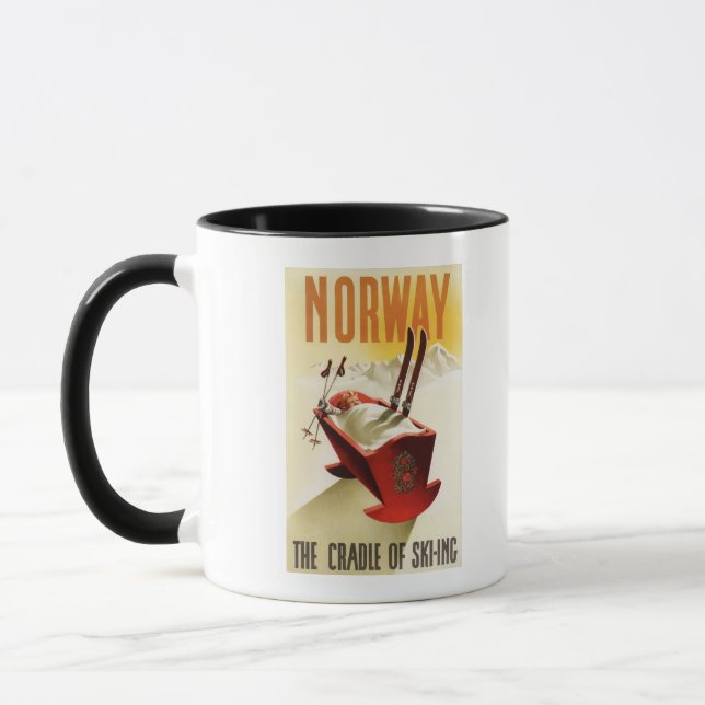 Norway - The Cradle of Skiing Mug (Left)