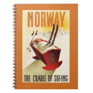 Norway - The Cradle of Skiing Spiral Notebook