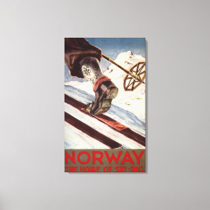 Norway - The Home of Skiing Canvas Print