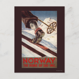 Norway - The Home of Skiing Postcard