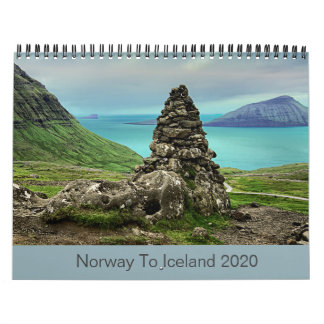 Norway to Iceland 2020 Calendar