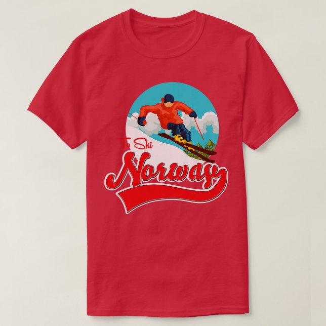 Norway to Ski T-Shirt (Design Front)