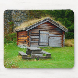 Norway, Traditional rural wooden building Mouse Pad
