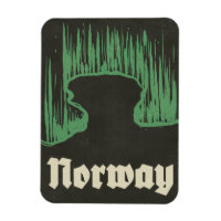 Norway travel ski poster