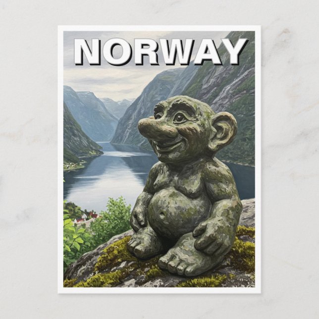 Norway Troll Postcard (Front)
