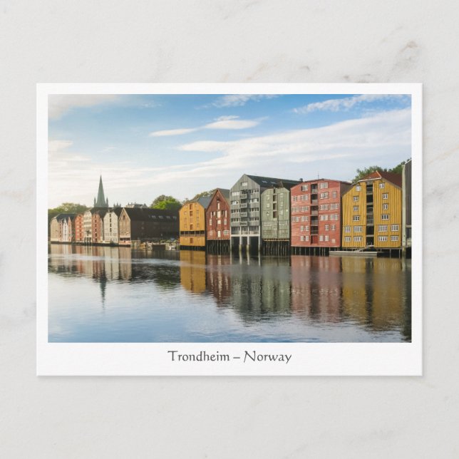 Norway Trondheim Houses Postcard (Front)