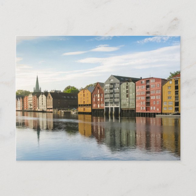 Norway Trondheim Houses Postcard (Front)
