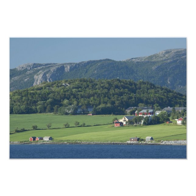 Norway, Trondheimsforden, Trondheim. Typical Photo Print (Front)