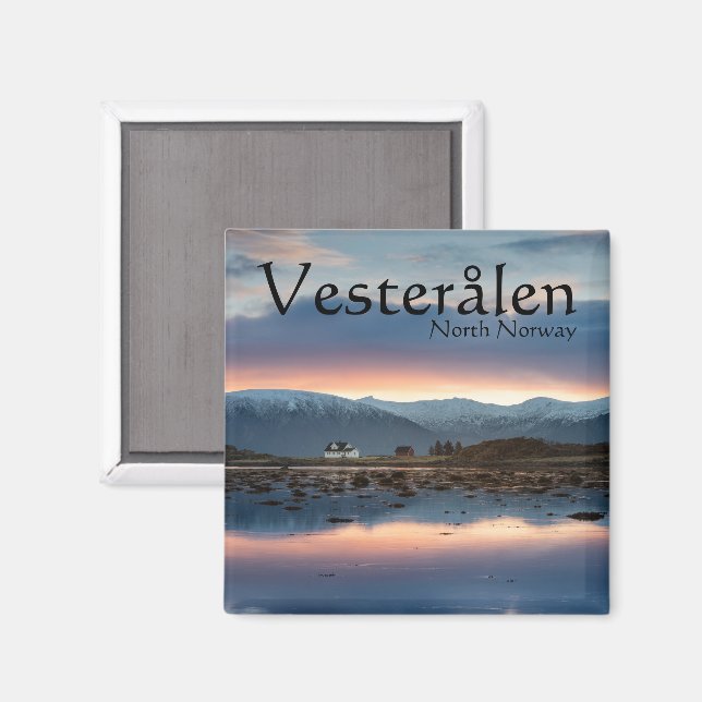 Norway Vesteralen Souvenir Magnet (Front/Back)
