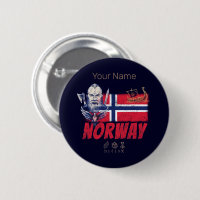 Norway Viking Vintage Flag And Ship Souvenir