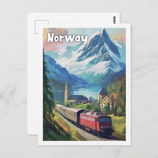 Norway Vintage Famous Travel Place Postcard (Front/Back)