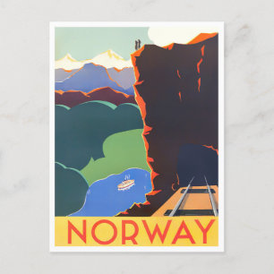 Norway vintage travel Postcard