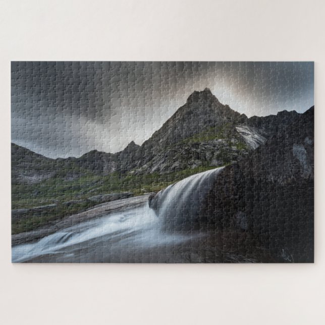 Norway Waterfall Jigsaw Puzzle (Horizontal)